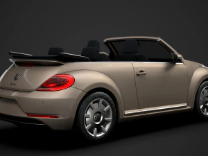 vw beetle final edition convertible 2020 3D Model