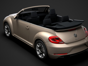 vw beetle final edition convertible 2020 Modelo 3D