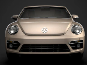 vw beetle final edition convertible 2020 3D Model