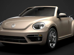vw beetle final edition convertible 2020 3D Model