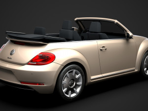 vw beetle final edition convertible 2020 Modelo 3D