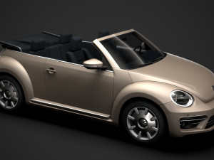 vw beetle final edition convertible 2020 Modelo 3D