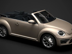 vw beetle final edition convertible 2020 3D Model