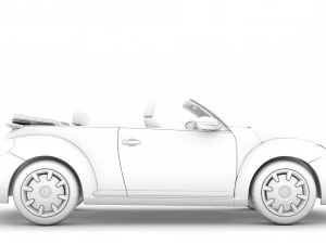 vw beetle final edition convertible 2020 3D Model