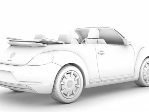 vw beetle final edition convertible 2020 3D Model
