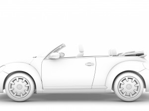 vw beetle final edition convertible 2020 Modelo 3D
