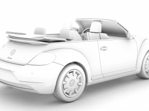 vw beetle final edition convertible 2020 3D Model