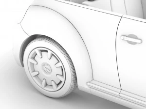 vw beetle final edition convertible 2020 3D Model