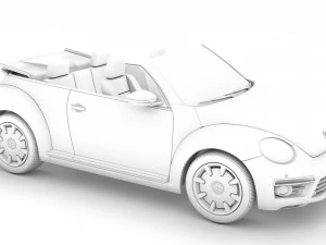 vw beetle final edition convertible 2020 3D Model