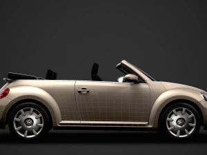 vw beetle final edition convertible 2020 3D Model