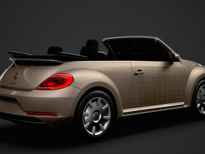 vw beetle final edition convertible 2020 Modelo 3D