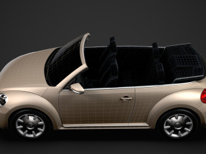 vw beetle final edition convertible 2020 Modelo 3D