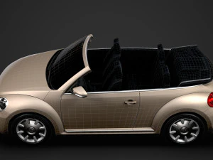vw beetle final edition convertible 2020 3D Model