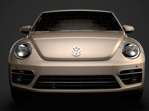vw beetle final edition convertible 2020 3D Model