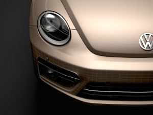 vw beetle final edition convertible 2020 Modelo 3D
