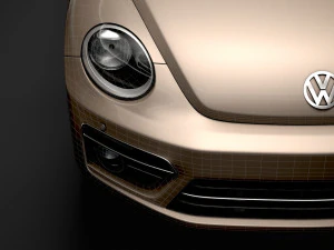 vw beetle final edition convertible 2020 3D Model