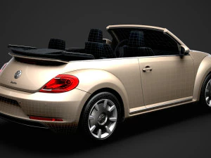 vw beetle final edition convertible 2020 3D Model