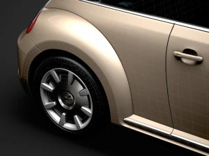 vw beetle final edition convertible 2020 3D Model