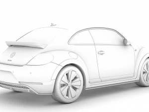 vw beetle r line 2020 3D Model
