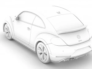 vw beetle r line 2020 3D Model