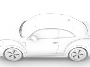 vw beetle r line 2020 3D 모델