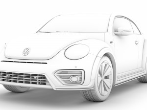 vw beetle r line 2020 3D 모델