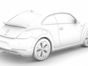 vw beetle r line 2020 3D 모델