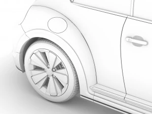 vw beetle r line 2020 3D Model