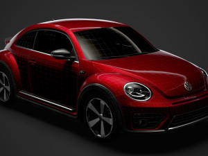 vw beetle r line 2020 3D 모델