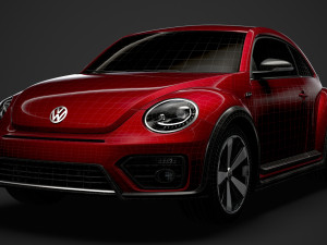 vw beetle r line 2020 3D 모델