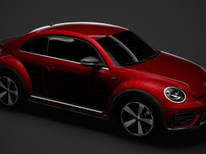 vw beetle r line 2020 3D 모델