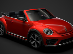 vw beetle r line convertible 2020 3D मॉडल