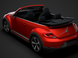 vw beetle r line convertible 2020 3D Model