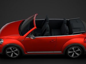 vw beetle r line convertible 2020 3D Model