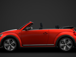 vw beetle r line convertible 2020 3D Model