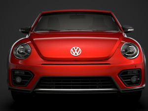 vw beetle r line convertible 2020 3D Model