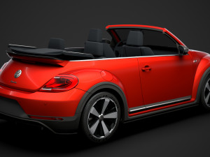 vw beetle r line convertible 2020 3D Model
