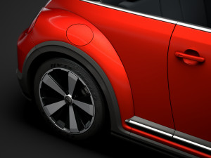 vw beetle r line convertible 2020 3D Model