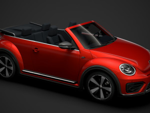 vw beetle r line convertible 2020 3D Model