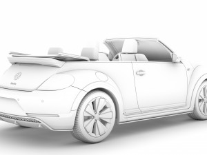 vw beetle r line convertible 2020 3D Model