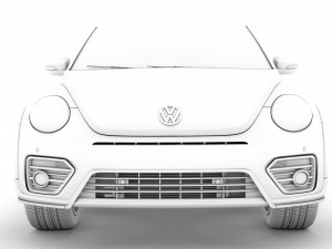 vw beetle r line convertible 2020 3D Model