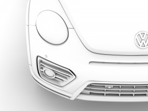 vw beetle r line convertible 2020 3D Model