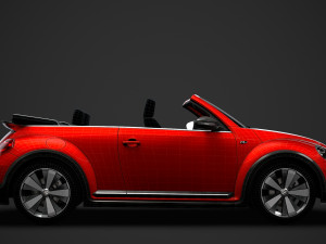 vw beetle r line convertible 2020 3D Model