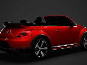 vw beetle r line convertible 2020 3D Model
