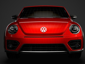 vw beetle r line convertible 2020 3D Model