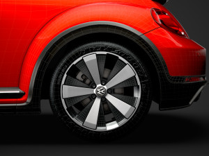 vw beetle r line convertible 2020 3D Model