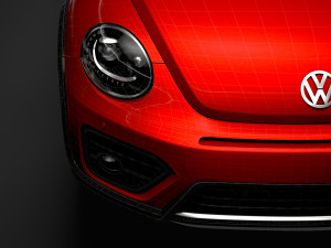 vw beetle r line convertible 2020 3D Model