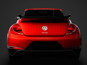 vw beetle r line convertible 2020 3D Model