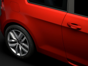 vw golf tdi 3door typ5g 2019 3D Model