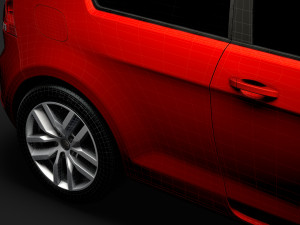 vw golf tdi 3door typ5g 2019 3D Model